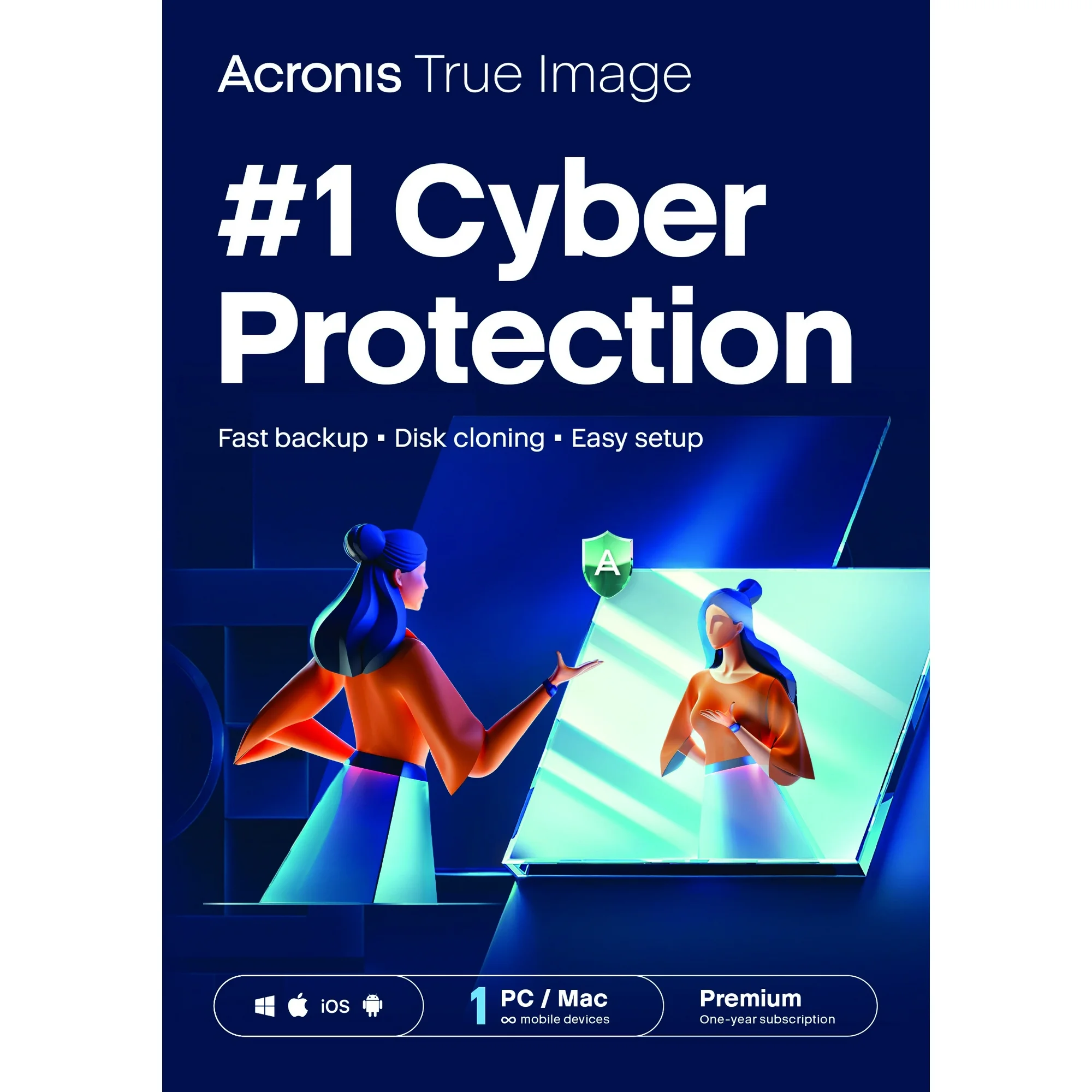 Acronis True Image Advanced 50GB Cloud, Antivirus and Backup Software