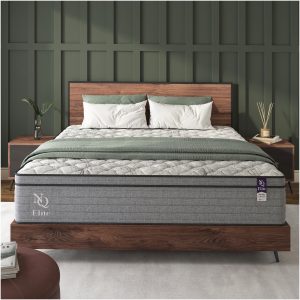 JERFIT 10 Inch Queen Hybrid Mattress, Medium Firm Gel Memory Foam Pocket Innerspring, Cooling, Orthopedic Support