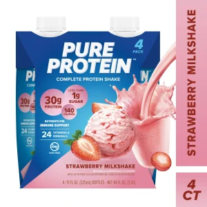 Pure Protein Strawberry Milkshake Complete Protein Shake