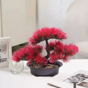 Artificial Potted Plant Bouquet with Vase