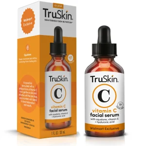 TruSkin Vitamin C Facial Serum, Anti-Aging Blend for Brighter-Looking Skin with Soothing Squalane